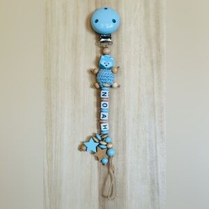 Personalized handmade pacifier color Sandy Beach